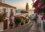 Wenn die Altstadt in goldenes Licht getaucht wird, entfaltet Estepona seinen ganz besonderen Zauber.