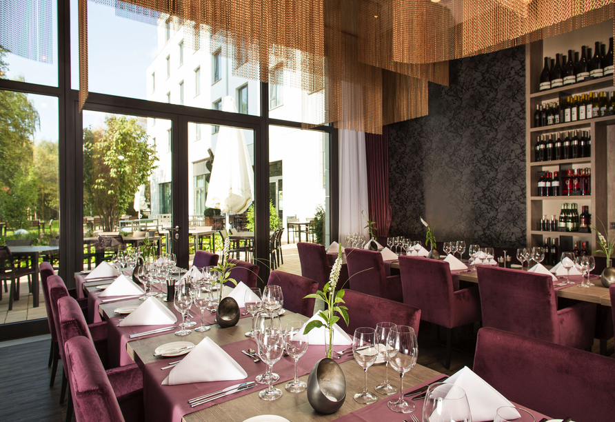 Lassen Sie es sich im Restaurant des Hotels schmecken.