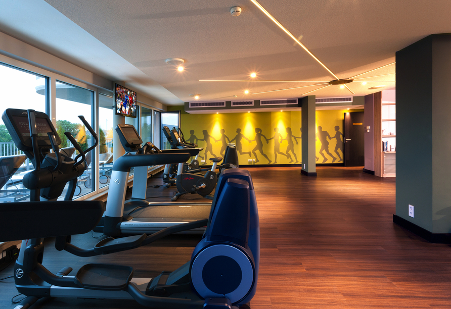 Nach den Feiertagen bietet sich der Fitnessraum ideal an, um ein bisschen Weihnachtsspeck zu verlieren.