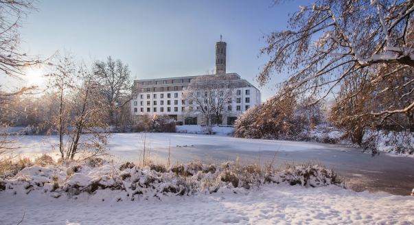 Das Steigenberger Parkhotel Braunschweig in winterlichem Ambiente.