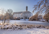 Das Steigenberger Parkhotel Braunschweig in winterlichem Ambiente.