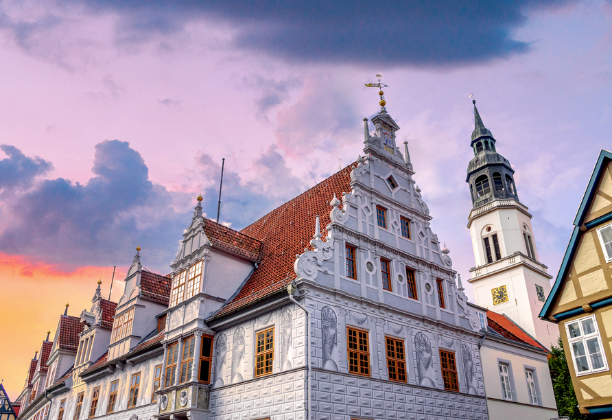Das Rathaus der Stadt Celle ist ein sehr beliebtes Fotomotiv.