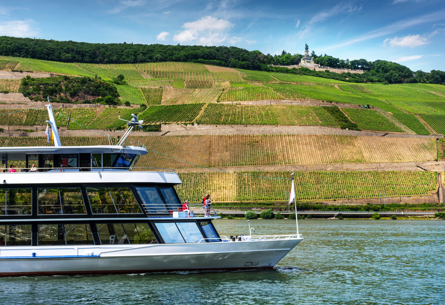 Wie wäre es mit einer aufregenden Schifffahrt auf dem Rhein?