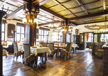 Im Restaurant warten kulinarische Köstlichkeiten auf Sie.