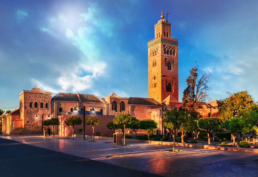 Freuen Sie sich auf eine Besichtigung der Koutoubia-Moschee in Marrakesch!