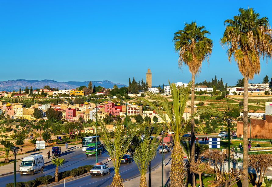 Meknes begrüßt Sie mit einem einzigartigen Panorama.