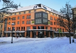 Außenansicht des First Inn Hotels Zwickau