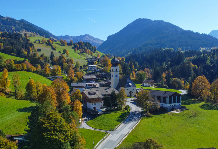 Genießen Sie den farbenfrohen Herbst in Aurach bei Kitzbühel.