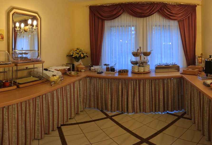 Mit einem ausgewogenen Frühstücksbuffet starten Sie gut gestärkt in den Tag.