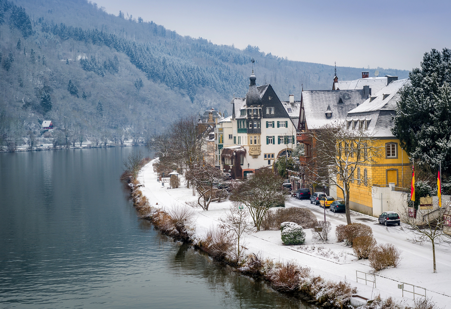 Auch Traben-Trarbach begeistert in winterlichem Glanz.