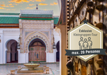 Willkommen in Marokko! Besuchen Sie die älteste durchgehend betriebene Universität der Welt: die al-Qarawīyīn-Moschee und -Universität in Fès.