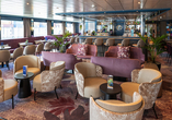 Panorama-Lounge und Bar an Bord von BELVEDERE
