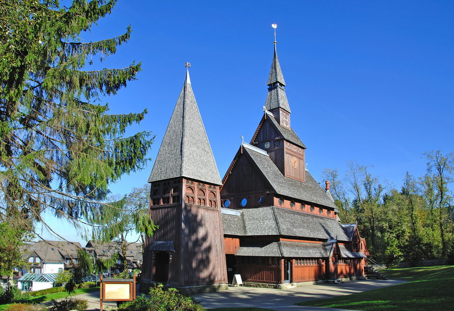 Besuchen Sie unbedingt die norwegische Stabkirche in Ihrem Urlaubsort Hahnenklee!