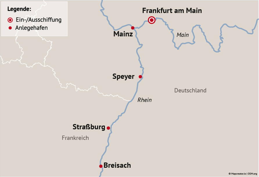 Ihre Reiseroute