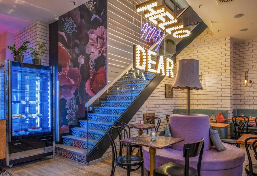Machen Sie es sich im modern eingerichteten Restaurant Wilma Wunder gemütlich!