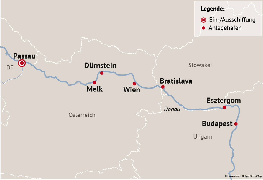 Ihre Reiseroute