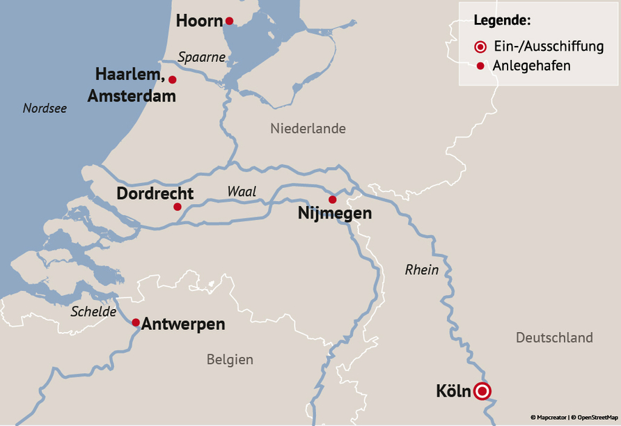Ihre Reiseroute