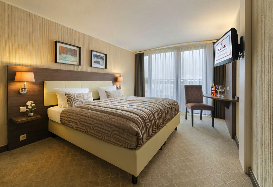 Beispiel eines Doppelzimmers im Parkhotel Luise in Bad Herrenalb