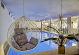 Lassen Sie im Hallenbad des Hotels die Seele baumeln!