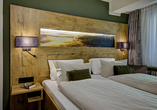 Beispiel eines Doppelzimmers Klassik Bergseite im Flair Hotel Sonnenhof