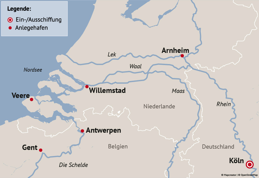Ihre Reiseroute