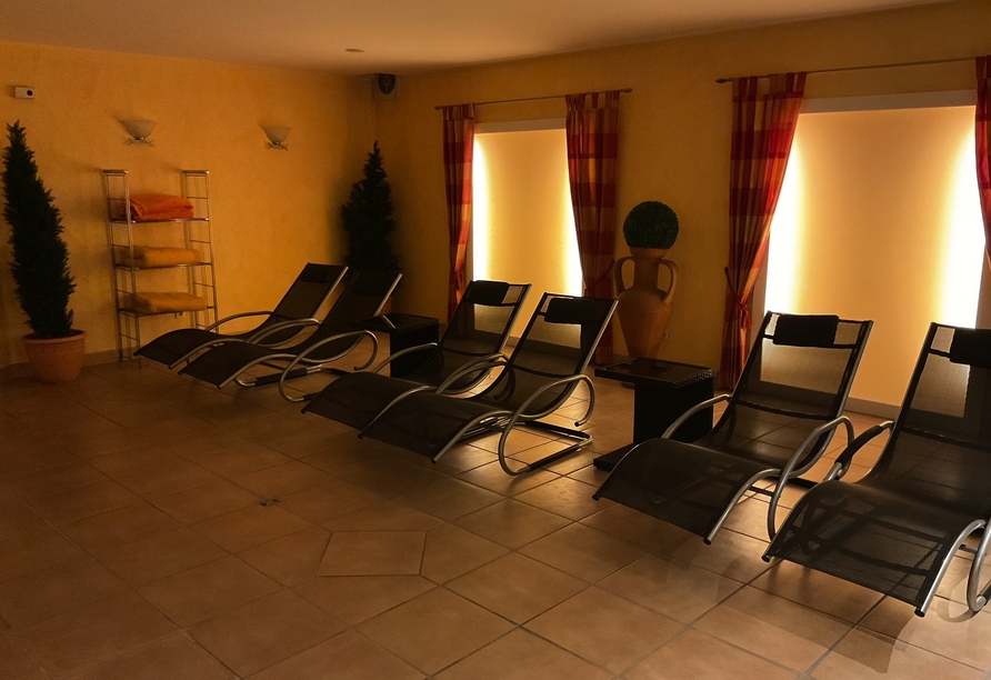 Lassen Sie im Wellnessbereich die Seele baumeln.