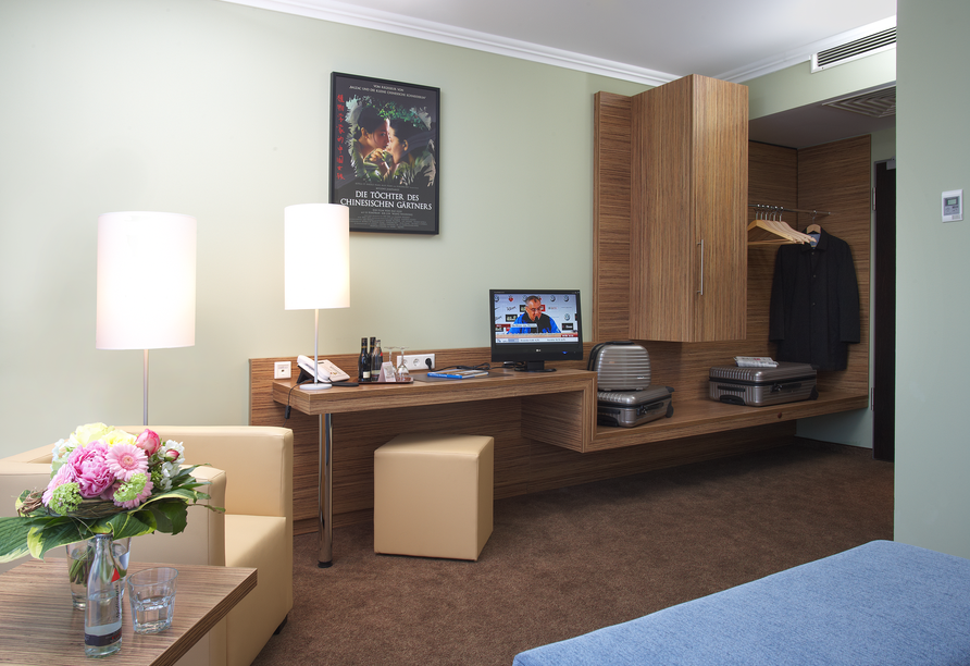 Beispiel eines Doppelzimmers im Central Hotel Regensburg
