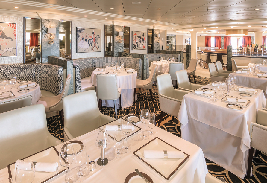 Das Verandah Restaurant ist ein Steakhouse, in dem Sie einen besonderen Abend verbringen können (gegen Aufpreis).