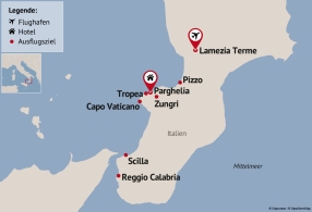 Reisezielkarte