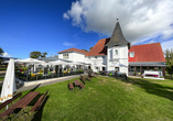 Außenansicht des Hotels Bloemfontein auf Borkum