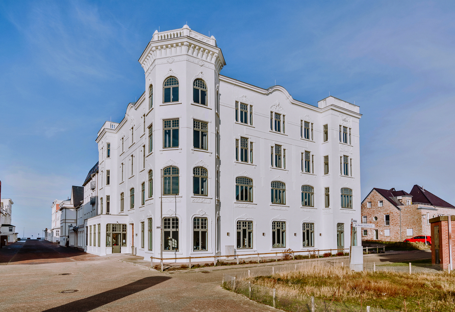 Außenansicht des Seehotels Borkum