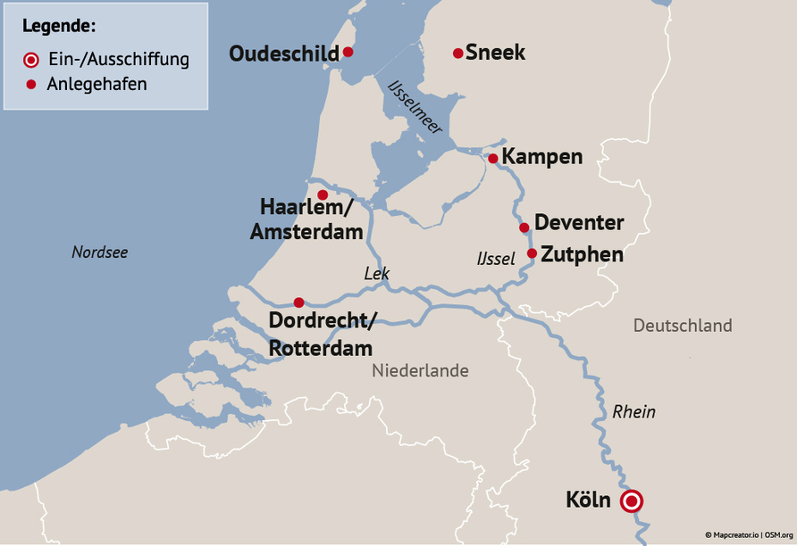 Ihre Reiseroute 2026
