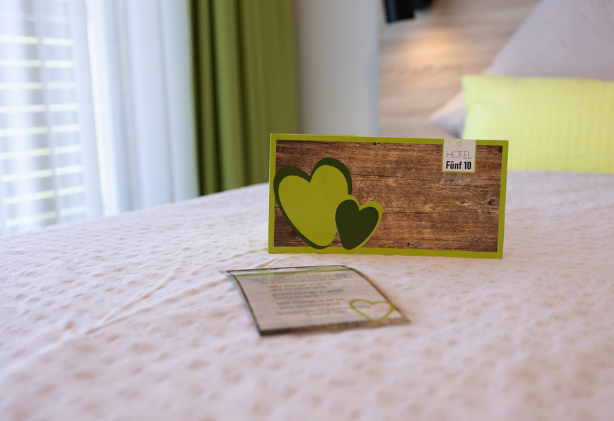 Das Hotel Fünf10 heißt Sie herzlich willkommen.