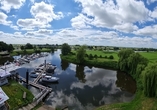 Die Panoramaansicht des Hotels.