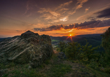Blick vom Maßkopf im Thüringer Wald