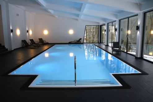 Im Hallenbad können Sie die Seele baumeln lassen.