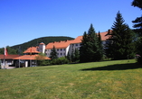 Außenbereich des Hotels