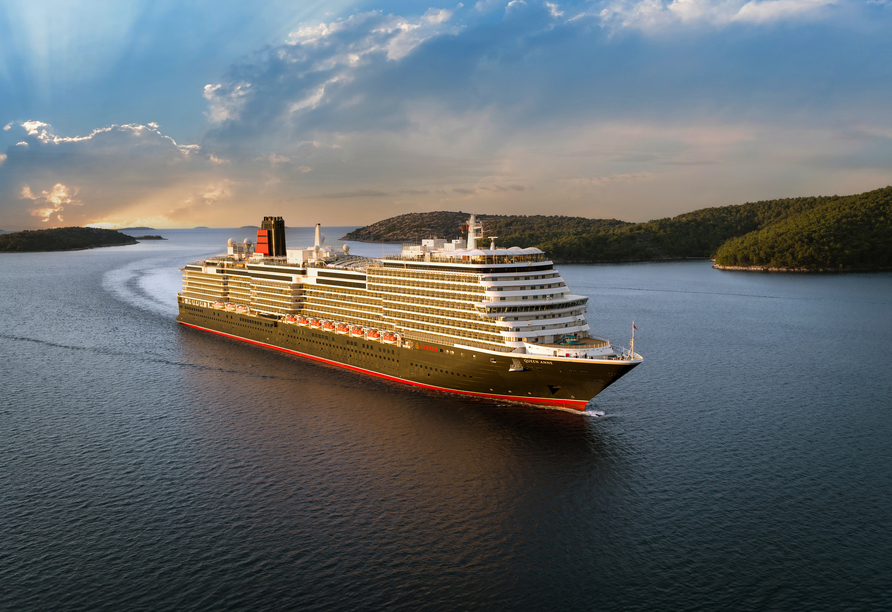 Herzlich willkommen an Bord der Queen Anne!