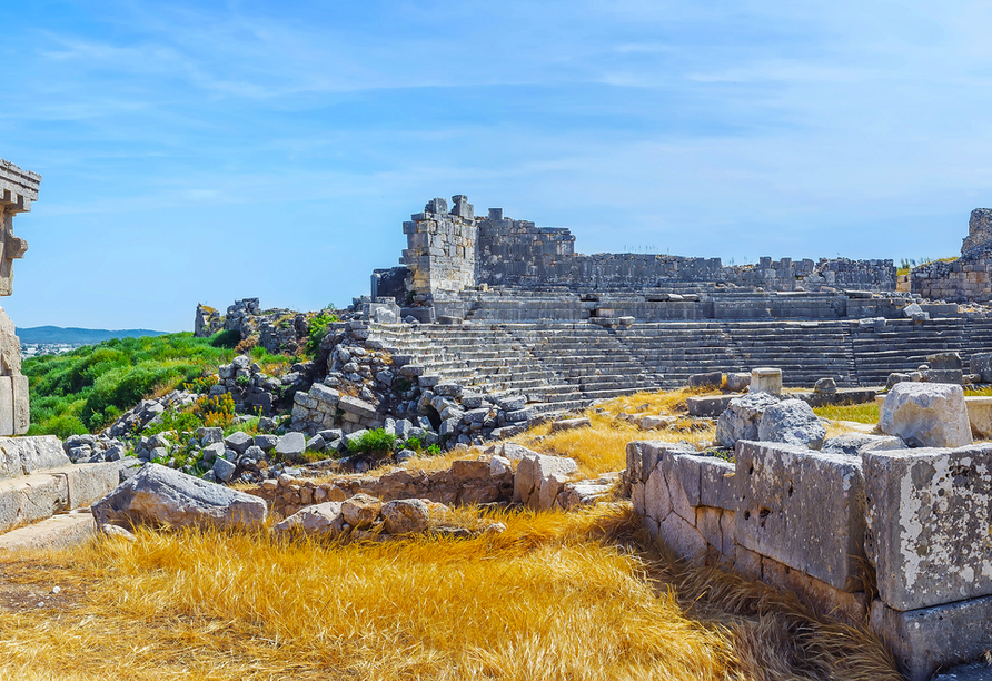 In Xanthos betreten Sie Weltkulturerbe und tauchen in das Wirken der Lykier ein.