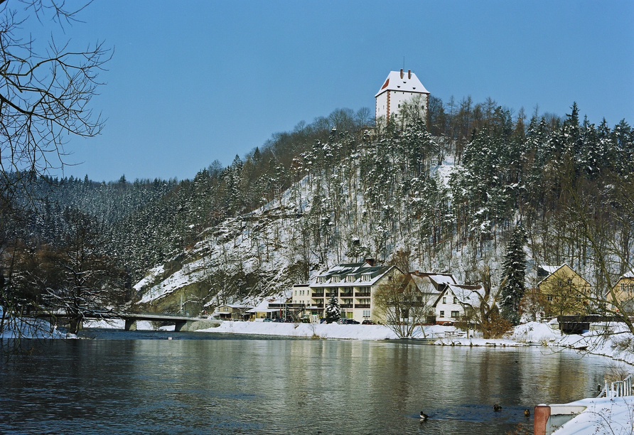 Lassen Sie sich von der traumhaften Winterlandschaft verzaubern.