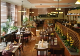 Im Restaurant des Hotels werden Sie kulinarisch verwöhnt.