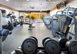 Der Fitnessraum des Hotels hilft Ihnen dabei, auch während Ihres Urlaubs in Form zu bleiben.