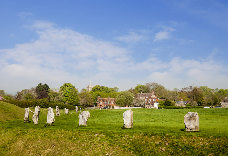 Freuen Sie sich auf einen Besuch des beeindruckenden Steinkreises von Avebury!