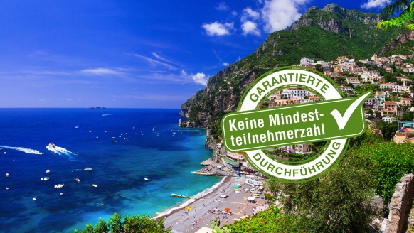 Freuen Sie sich auf wunderschöne Orte wie Positano.