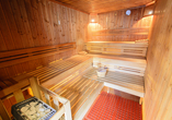 Entspannen Sie in der Sauna des Hotels.