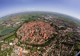 Das beeindruckende Panorama von Nördlingen ist besonders sehenswert.