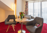 Sitzecke im Doppelzimmer Superior