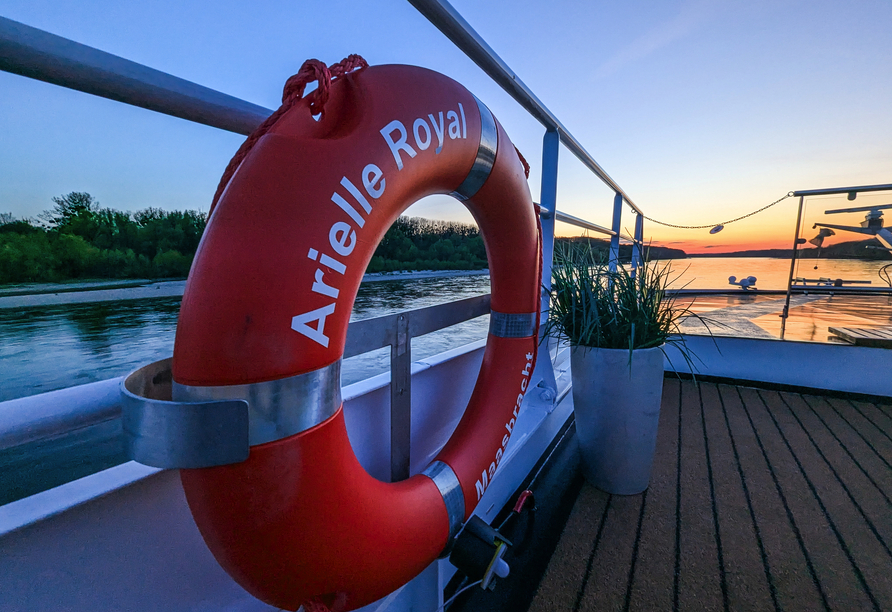 Genießen Sie Ihre Fahrt mit der ARIELLE ROYAL.