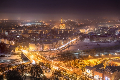 Das Dorint Hotel an der Kongresshalle Augsburg begrüßt Sie mit winterlichem Panoramablick!