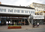 Außenansicht des Hotels Rheinstein.